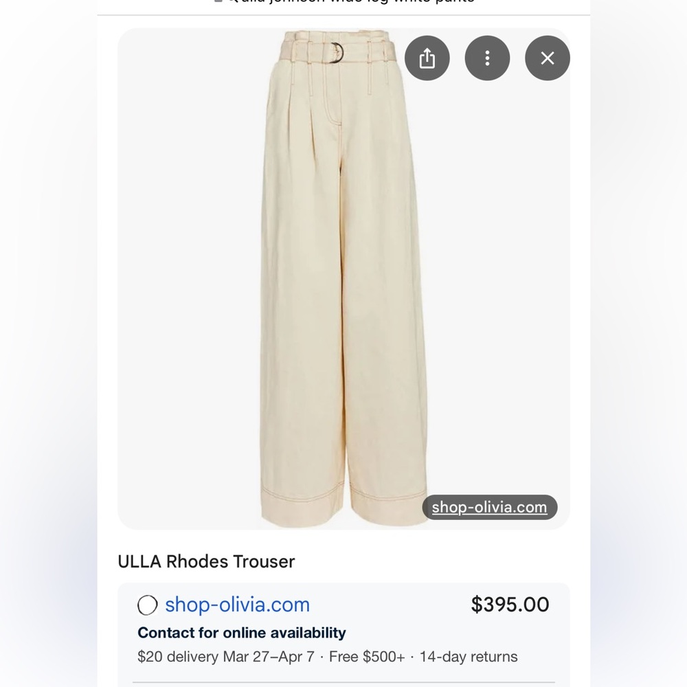 ULLA Johnson Rhodes Trouser